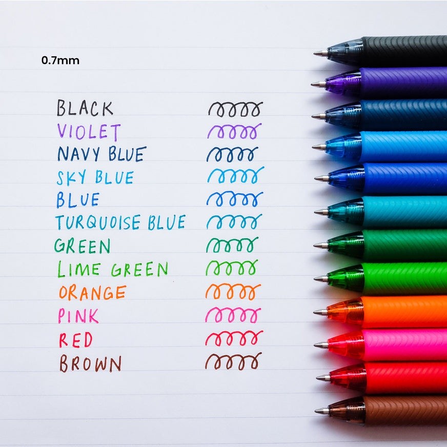Bút gel Pentel BL107 ngòi 0.7mm mực viết trơn mượt siêu nhanh khô