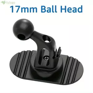 Giá đỡ điện thoại ô tô YOLOGO, Giá đỡ điện thoại di động đầu bi 17mm xoay 360 độ, Đế dán đa năng Giữ an toàn Giá đỡ điện thoại di động trên ô tô Phụ kiện xe hơi