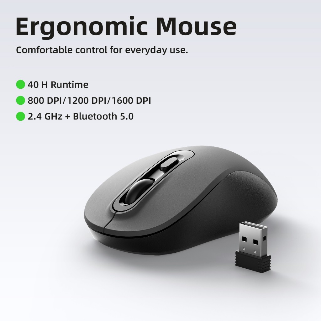 Bộ bàn phím không dây Bluetooth GOOJODOQ có bố cục 98% với bàn phím số, màu gradient thanh lịch, 2.4G + Bluetooth, hoạt động im lặng và thời lượng pin 27 giờ. | BigBuy360 - bigbuy360.vn