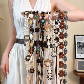 Retro Phong Cách Bohemian Dây Thắt Lưng Nữ 2026 Phong Cách Mới Kỳ Nghỉ Mùa Hè Phong Cách Thắt Lưng