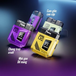 Máy Cạo Râu Điện Mini Dao Cạo Khô Lưỡi Kép Usb Sạc Chống Thấm Nước Yên Tĩnh Di Động Nam