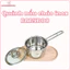 Nồi Quánh Inox Babyboo 14cm Cho Bé Nấu Cháo Ăn Dặm, Dùng Được Bếp Từ, Inox Cao Cấp