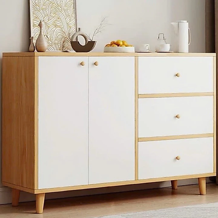Tủ gỗ đựng đồ tiện lợi phòng khách,kệ giày nhiều ngăn chứa chất liệu gỗ MDF chống thấm phong cách hiện đại A100