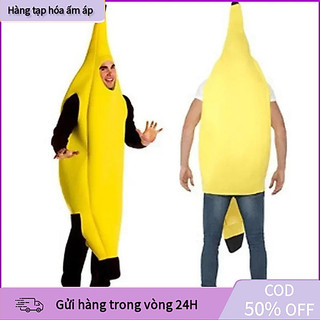 [COD] Bộ đồ Halloween hóa trang cosplay quả chuối phù hợp cho lễ hội và tiệc tùng