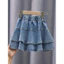 Bé Gái Mùa Hè Mỏng Váy Denim Xuân Thu 2026 Phong Cách Mới Trẻ Em Phong Cách Phương Tây Váy Bánh Lớn Trẻ Em Váy Ngắn