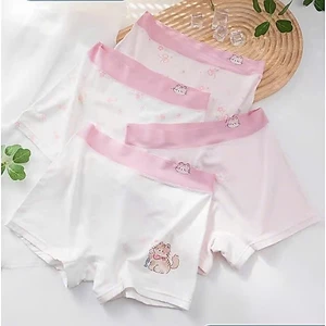 Combo 4 quần chíp bé gái, quần chíp đùi cho bé chất liệu thun Petit kháng khuẩn cao cấp mềm mại