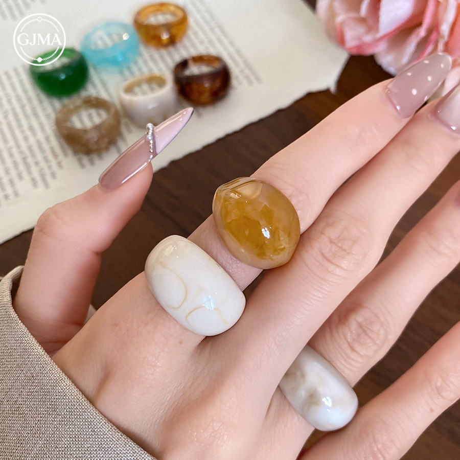 Bộ ba mảnh vòng tròn nhựa phụ kiện thời trang thích hợp dành cho nữ