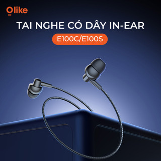 Olike E100C Tai Nghe Có Dây Type C Nhét Tai Chống Ồn Âm Bass Cho iPhone OPPO Xiaomi Samsung Laptop Tablet