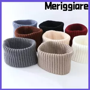 Ấm cổ MERIGGIARE, Thiết kế dày cổ tử cung dệt kim, Khăn quàng cổ mùa đông chống gió ấm áp cho nam nữ