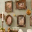 Retro Phong Cách Châu Âu Nổi Khung Ảnh Khung Ảnh Nhà B & B Trang Trí Tường Văn Học Ánh Sáng Sang Trọng Khắc Treo Tường Ảnh Treo Tường
