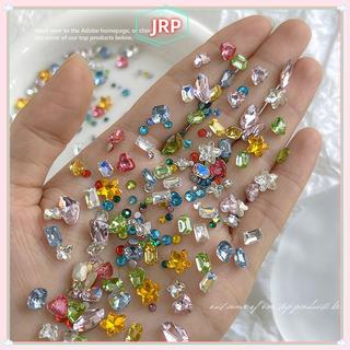 JRP 50 Chiếc Kim Cương Giả Móng Tay Nghệ Thuật Quyến Rũ Hình Đặc Biệt Mũi Nhọn-Bottom Đầy Màu Sắc Pha Lê Ngọc Cho Mặt Quần Áo Giày Trang Trí Đồ Dùng Làm Móng Tay JRP