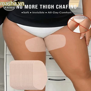 10 Miếng đệm bảo vệ đùi, Miếng dán chống sương mù thân thiện với da dùng một lần, Miếng đệm đùi vô hình không dệt thoải mái chống mồ hôi