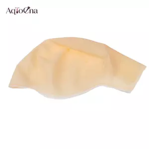 AqToCna Skinhead Đầu hói Da Cao Su Tóc Giả Mũ Giả Unisex Đảng Chăm Sóc Tóc Cosplay AqToCna