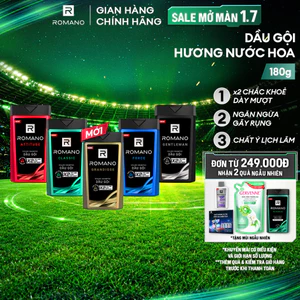 Dầu gội nam Romano hương Nước hoa nam 180g