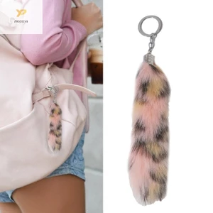 PPY Động Vật Đuôi Mặt Dây Chuyền Móc Khóa Móc Khóa Ví Móc Khóa Phụ Kiện