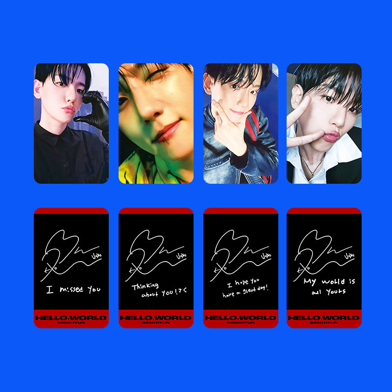 4-9 Chiếc EXO KAI Wait On Me Tinh Chất Reverie Lomo Cards HELLO WORLD 4th min Album Solo Photocards CHEN XIUMIN SUHO Park Chanyeol D.O. Bưu thiếp Oh Se Hun YM