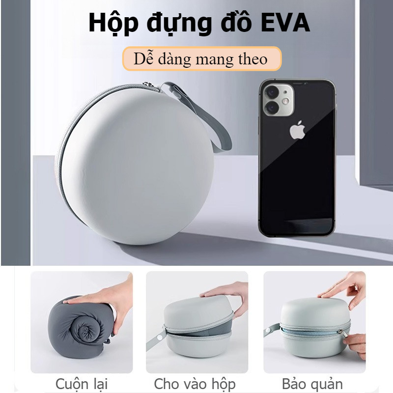 Gối chữ U kê cổ Lõi gối mút hoạt tính，vải lụa mát，đa năng du lịch & gối ngủ văn phòng，bảo vệ và giảm mỏi cổ
