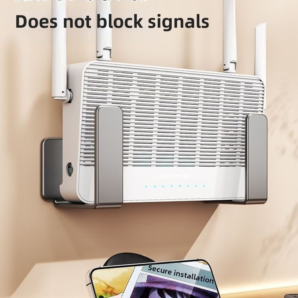 Giá đỡ dải nguồn bộ định tuyến DAYBREAK, Giá đỡ định vị Wifi đa chức năng, Giá đỡ treo tường bằng thép Carbon bền bỉ Tiết kiệm không gian Giá đỡ tường
