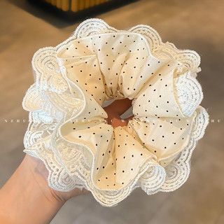 Dây Buộc Tóc Ren Hoa Chấm Bi Cao Cấp Phong Cách Nhật - Hàn Cho Nữ