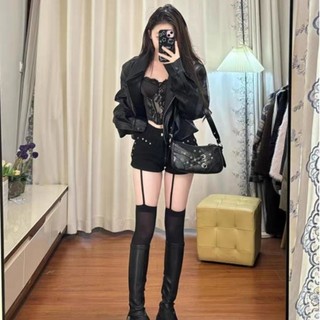 Áo Khoác Da Ngắn Phong Cách Mới Từ Mỹ, Thích Hợp Thời Trang Mùa Thu Và Đi Xe Máy