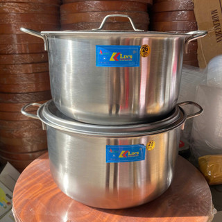 [SALE] Nồi Inox KLINs 24, 26, 28cm – Nắp Inox Bền Đẹp, Dùng Được Bếp Từ Hàng Thanh Lý