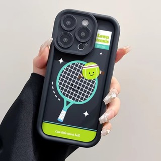 Phim Hoạt Hình Dễ Thương Vợt Tennis Cầu Lông Cặp Đôi Ốp Lưng Điện Thoại Samsung Galaxy A07 A17 A06 A16 A26 A36 A56 5G A03 Core Mềm Chống Sốc TPU