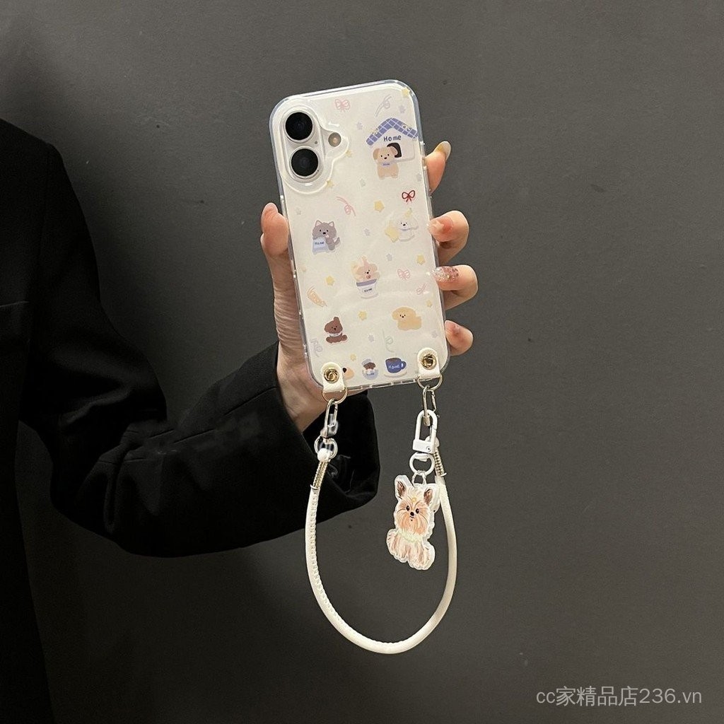 Star Puppy Tag Thích hợp cho iPhone17PROMAX Vỏ điện thoại chéo 16 Phong cách mới 15 / 14 Niche 13 / 12