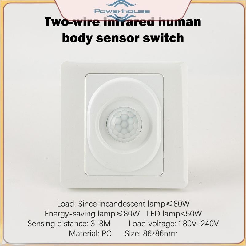 POWER AC 220V LED PIR Cảm Biến Chuyển Động Ánh Sáng Hồng Ngoại Phát Hiện Cơ Thể Con Người Tự Động Bật Tắt Đèn Thông Minh Cho Cầu Thang Hành Lang.