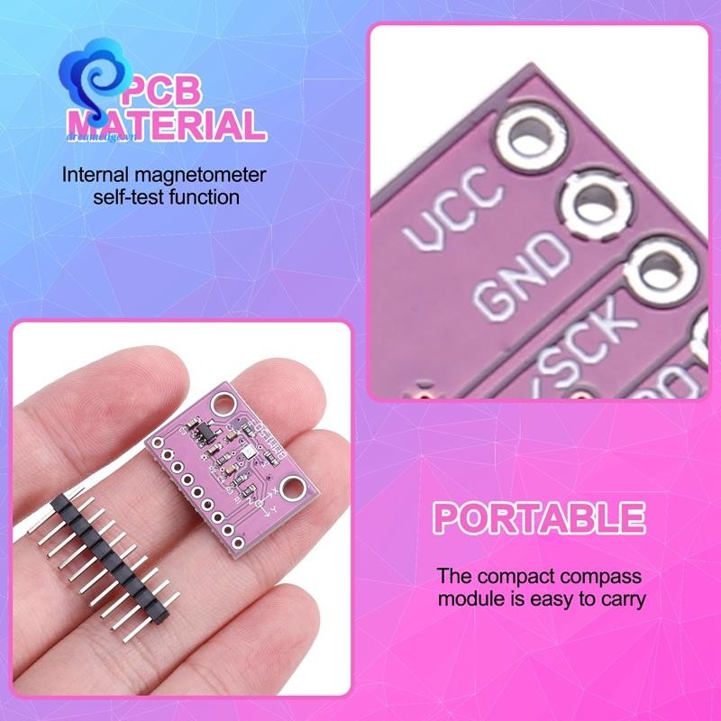 [dreamedge] Mô-đun cảm biến địa từ MCU-150 BMM150 Mô-đun từ tính Mô-đun cảm biến địa từ