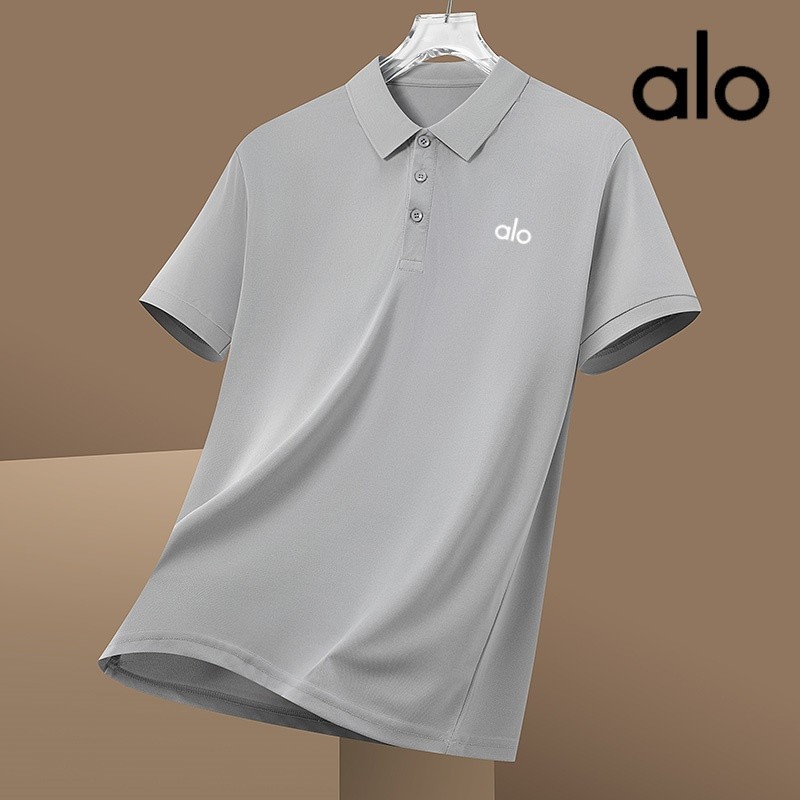 Áo sơ mi POLO ngắn tay thể thao ALASO nam nữ tập thể dục chạy bộ xuân hè mới áo thun có ve áo rộng