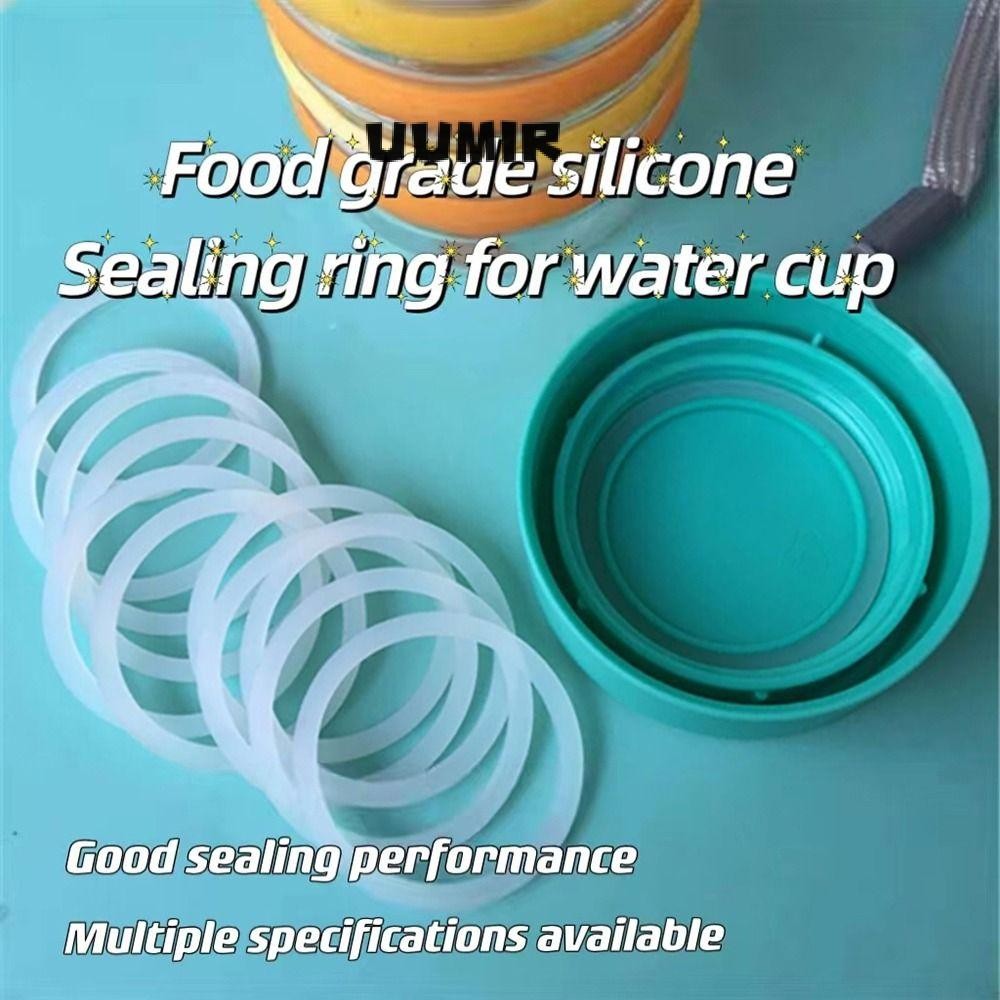 UUMIR 1 Chiếc Vòng Cao Su, Cốc Cách Nhiệt Cấp Thực Phẩm Silicon Niêm Phong Vòng, Phụ Kiện Cốc Nước Đa Năng Chống Thấm Nước Chống Rò Rỉ Gioăng
