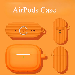 Ốp Lưng Cho AirPods Pro3 2025 Mới AirPods 4 [2024] AirPods Pro2 Pro 3 2 1 Vỏ Tai Nghe Không Dây Apple Silicon Có Dây Xích Ngoài Trời