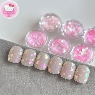 Moonlights Nail Art Sequins Không Đều Nàng Tiên Cá Kim Sa Lấp Lánh Mỹ Dày Mỏng Hỗn Hợp Ngôi Sao Kim Sa Lấp Lánh Trang Trí Móng Tay EN