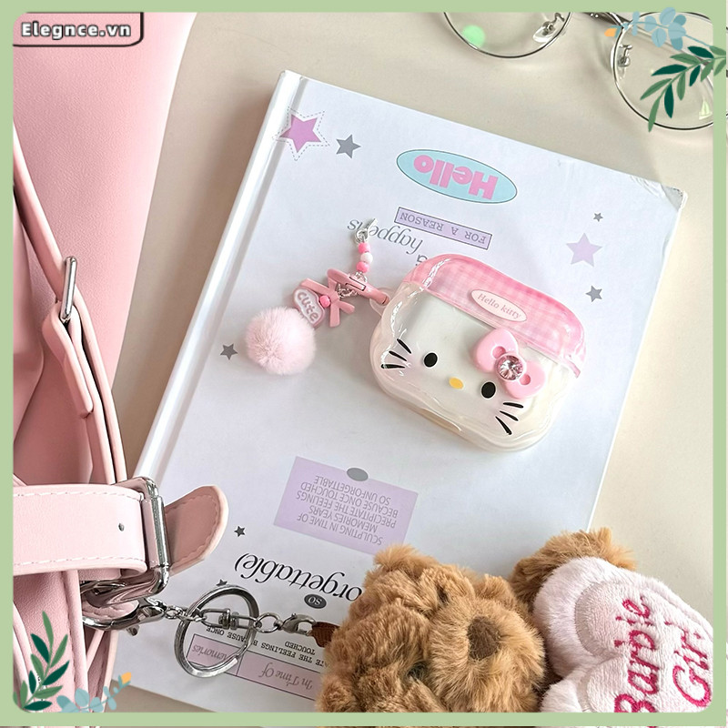 【Elevn】Vỏ bảo vệ tai nghe Bow KT Vỏ mềm thích hợp cho Airpods Pro2/Airpods 3/Airpods 4 chống rơi | BigBuy360 - bigbuy360.vn