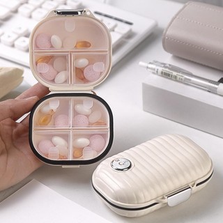 (Giao hàng trong nước) Tiện lợi cho du lịch Hộp trang sức hình viên thuốc Mini