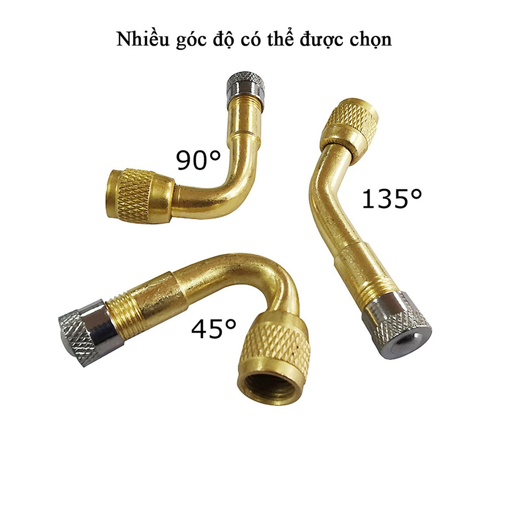 MB6 Đầu nối dài van bơm hơi 90 độ tiện dụng cho xe hơi, xe máy(1 cái) MALAN