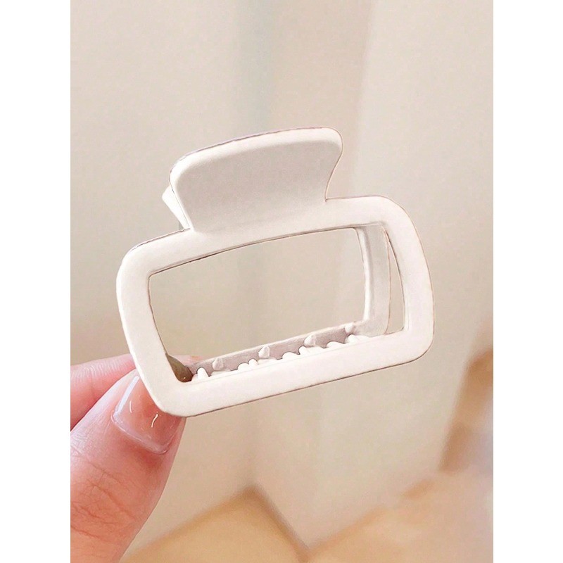 Móng vuốt tóc màu trơn đen trắng nâu, kích thước 5cm, nhẹ nhàng và thanh lịch cho phụ kiện tóc hàng ngày