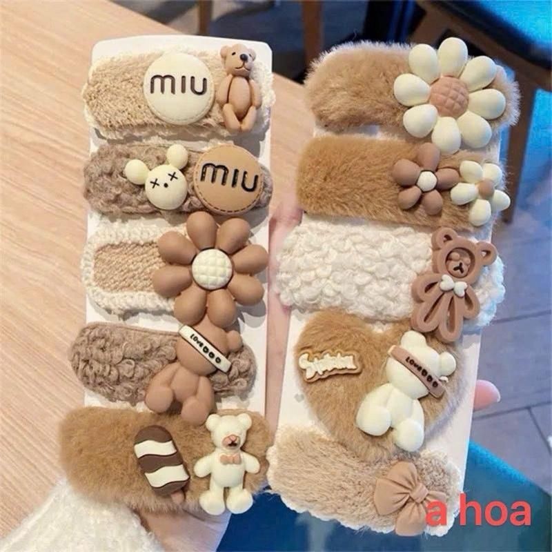 ￼Set 5 kẹp tóc Hàn Quốc hot trend Princess House Baby