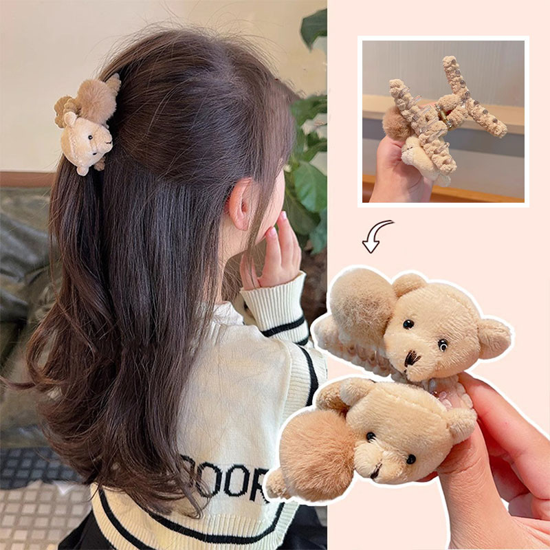 Kẹp tóc cá mập gấu dễ thương, đa năng cho sử dụng hàng ngày