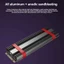 M.2 NVMe SSD Tản Nhiệt M.2 SSD Tản Nhiệt M2 2280 Đĩa Cứng Tản Nhiệt Nhôm Tản Nhiệt Dark-Gray