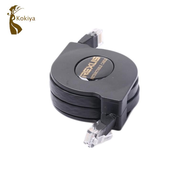 Cáp có thể thu vào kokiya Cat-6 Gigabit Ethernet cho bộ định tuyến Wifi Mạng LAN 1m