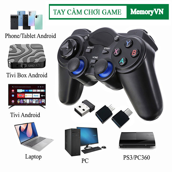 [CỔNG XỊN] Tay cầm chơi game TGZ-850M 2.4G -Tay cầm dành cho Điện thoại Android, PC, Laptop, TV Android, Máy PS3