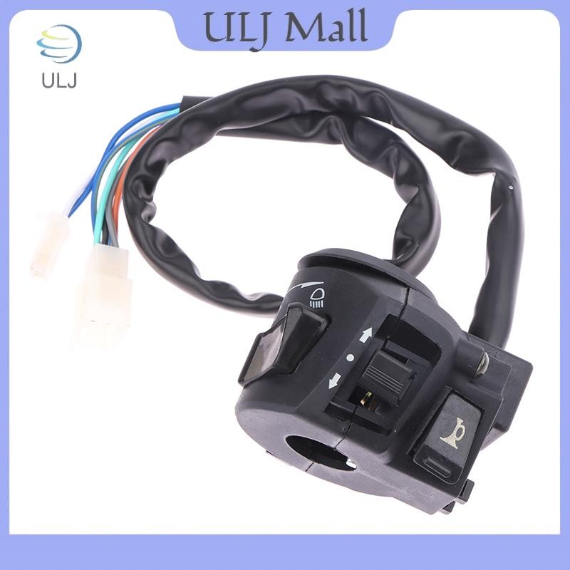 Công tắc thanh tay cầm xe máy đa năng ULJ có đèn pha báo rẽ còi còi Choke Bộ điều khiển tay cầm khởi động bằng điện.