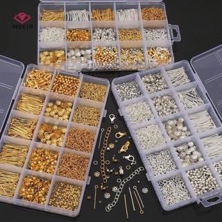 HWETR - Bộ Kit DIY Trang Sức với Hoa tai và Vòng cổ, Phù hợp cho Người mới bắt đầu và Người lớn