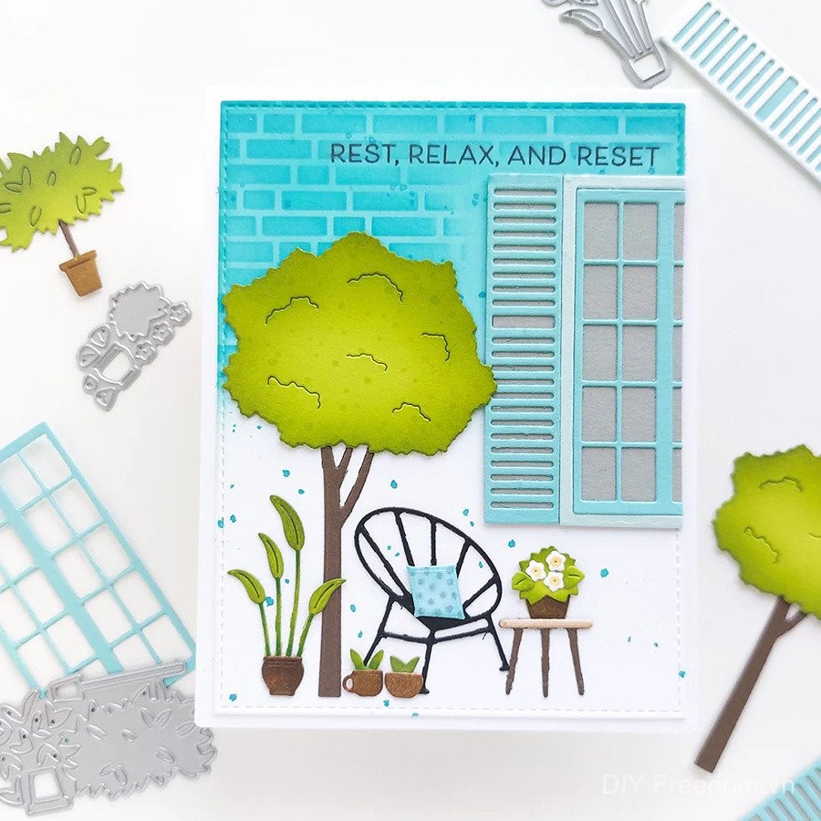 Họa Tiết Cửa Sổ Khuôn Cắt Kim Loại DIY Dập Nổi Khắc Bản Mẫu Thép Carbon Cắt Chết Album Ảnh Thiệp Chúc Mừng Sổ Lưu Niệm Giấy Nghệ Thuật Trang Trí