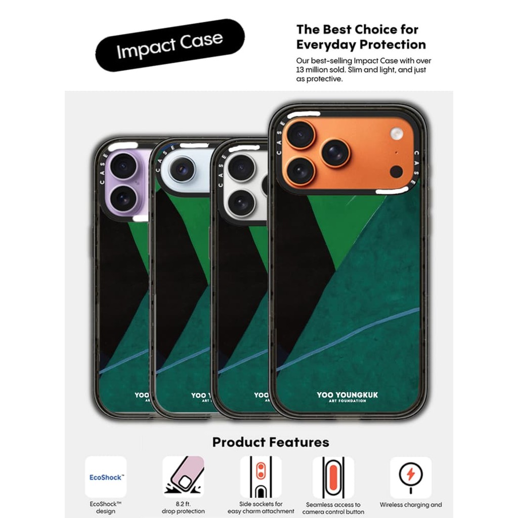 CASECASE X Yoo Youngkuk Mountain 1974 Ốp Lưng Cạnh Đen Trong Suốt Cứng Hút Từ Tính Tác Động Dành Cho Apple IPhone 12 13 14 15 16 17 Pro Max Air Plus Có Hộp