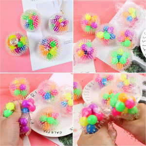 1 Chiếc 6cm Sáng Cầu Vồng Hạt Squishy Đồ Chơi Dành Cho Thanh Thiếu Niên Tâm Trạng Bình Tĩnh Và Di Động Du Lịch Giải Nén Chơi
