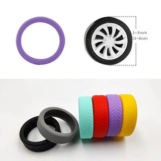 Bọc bánh xe vali hành lý bằng silicon giảm tiếng ồn chống mài mòn tiện dụng