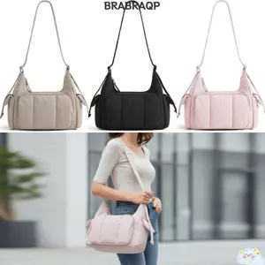 Túi đeo vai BRARAA, Túi đeo chéo nhiều túi có dây đeo dài, Túi Messenger phù hợp với cảm giác tiên tiến bền bỉ dành cho nữ