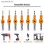 SRVN 5 / 7 CÁI Shank HSS Bộ định tuyến mực chế biến gỗ Bit Vít Extractor Remon Phá hủy cho máy phay gỗ.
